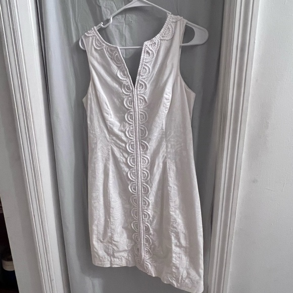LILY Pulitzer white v neck dress size 2 - Picture 1 of 4